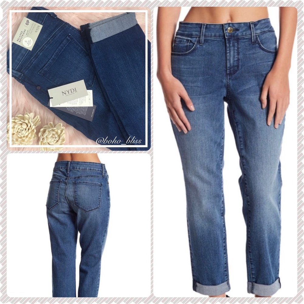 NYDJ | Relaxed Boyfriend Blue Jean NEW Straight Leg NWT